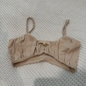 Beige Bralette Top